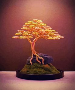Golden Boasai Tree Paint By Numbers