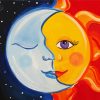 Artistic Moon And Sun Paint By Numbers