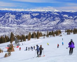 Ski Resorts In USA Paint By Numbers