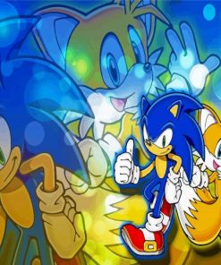 Sonic and Tails Animation Paint By Numbers