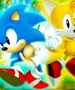 Sonic And Tails Paint By Numbers