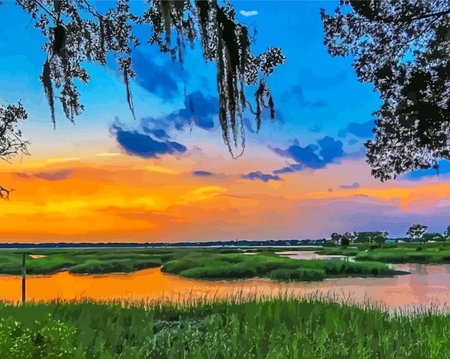 Carolina Lowcountry Paint By Numbers