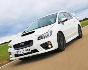 White Subaru Car Paint By Numbers