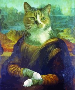 The Mona liza kitty Paint By Numbers