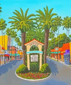 Venice Florida Street Paint By Numbers