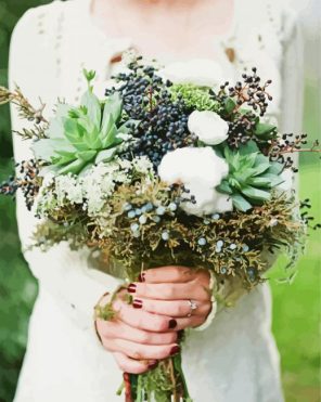 Bride Bouquet Paint By Numbers