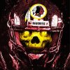 Redskins Skull Paint By Numbers