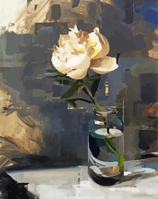 Single Peony Paint By Numbers