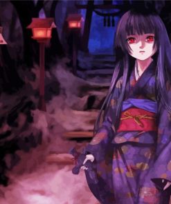 Hell Girl Anime Paint By Numbers