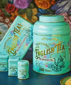 Aesthetic English Tea paint by numbers