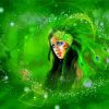 Green Lady Paint By Numbers