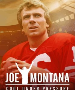 Joe Montana Player Paint by Numbers