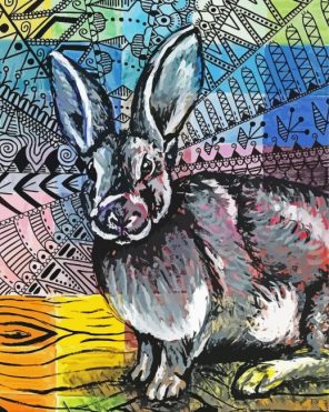 Aesthetic Mystical Rabbit paint by numbers