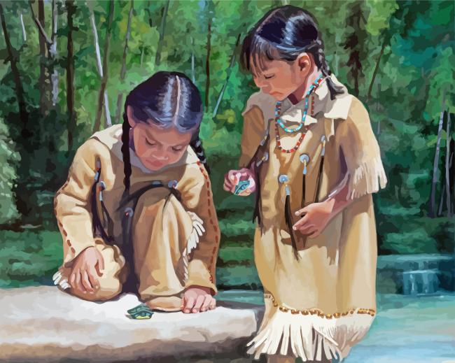 Native Kids Paint by Numbers