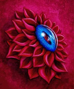 Blue Eye Flower paint by numbers