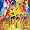 Abstract Tour De France Paint by Numbers