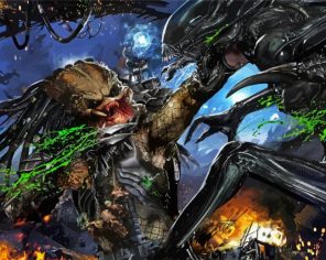 Alien Vs Predator Paint By Numbers
