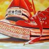 Artistic Red Converse Paint by Numbers