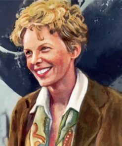 Amelia Earhart Art paint by numbers