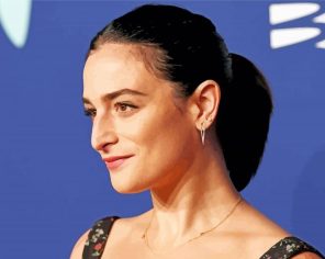 Actress Jenny Slate paint by numbers