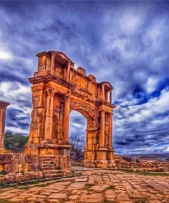 Arch Of Caracalla Algeria Monument paint by numbers