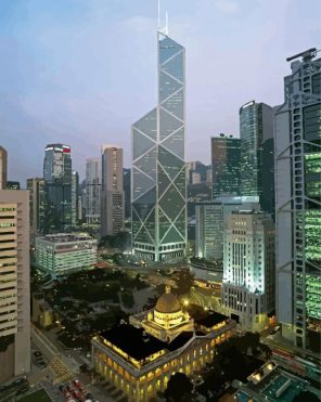 Bank Of China Tower Paint By Numbers