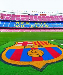 Camp Nou Stadium paint by numbers