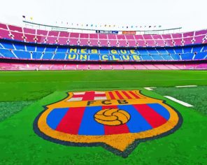 Camp Nou Stadium paint by numbers