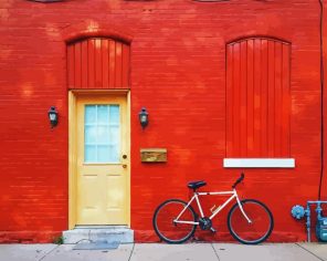 Bicycle Door Paint By Numbers