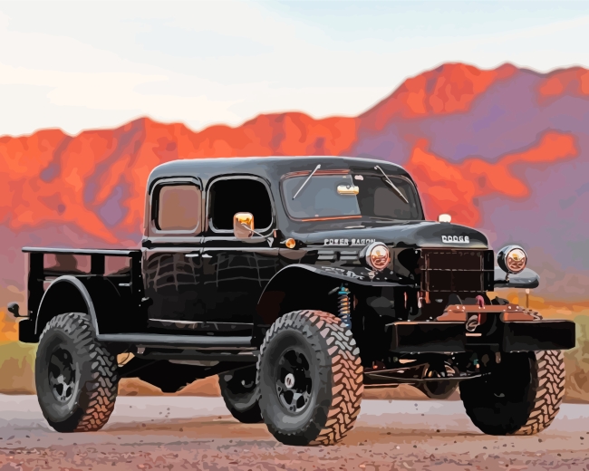Dodge Power Wagon Paint By Numbers