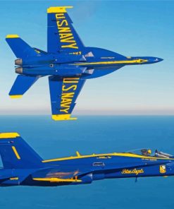 Blue Angels Airplanes paint by numbers