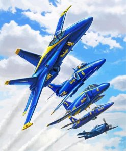 Blue Angels Paint By Numbers