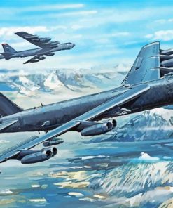 Boeing B-52 Bombers paint by numbers