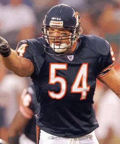 Brian Urlacher Footballer paint by numbers