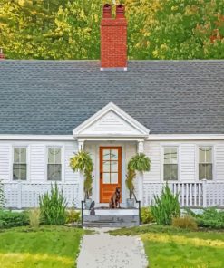 Cape Cod House Paint By Numbers