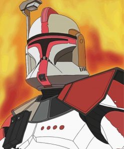 Captain Fordo Warrior paint by numbers