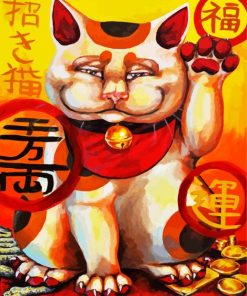 Chinese Kitty Paint By Numbers