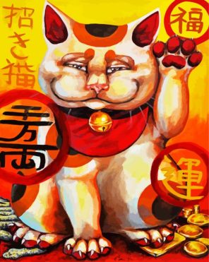 Chinese Kitty Paint By Numbers