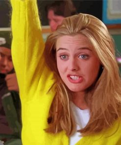 Clueless Alicia Silverstone paint by numbers