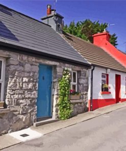 Cong Ireland Village paint by numbers