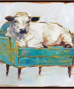 Cow On Couch Paint By Numbers