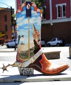 Cowboy Boots Paint by Numbers