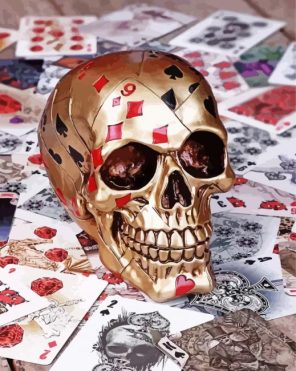 Dead Mans Skull paint by numbers