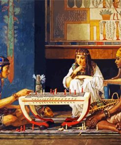 Egyptian Chess Players Paint By Numbers
