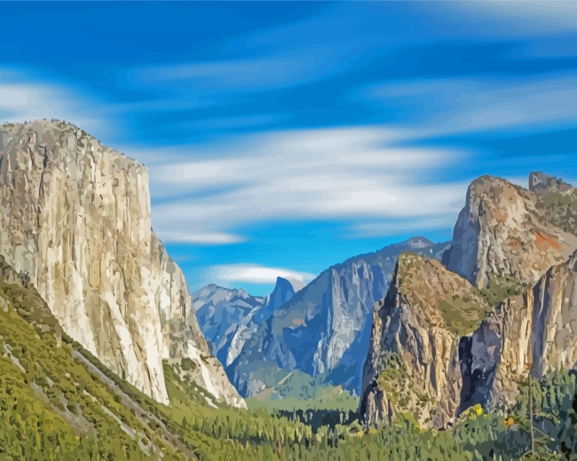 El Capitan Mountains Paint By Numbers