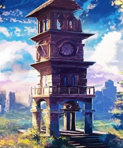Fantasy Watchtower Paint by Numbers