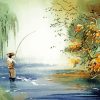 Fly Fishing Art paint by numbers