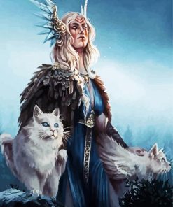 Goddess Freyja Paint by Numbers