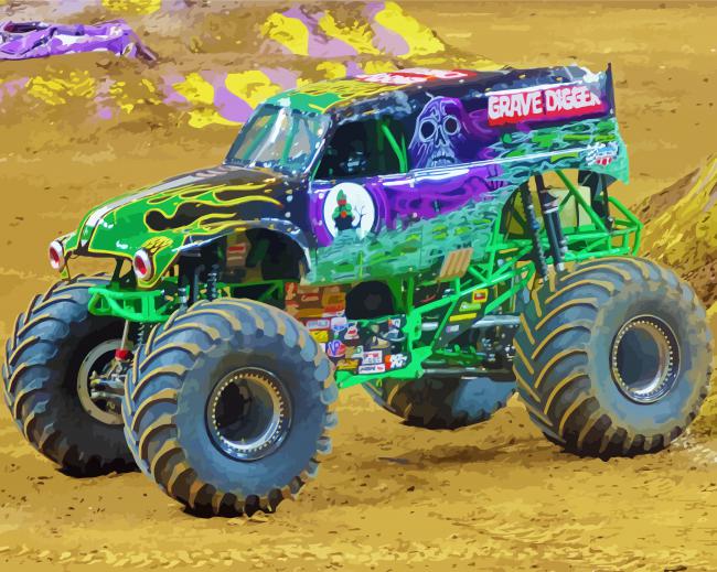 Grave Digger Paint By Numbers