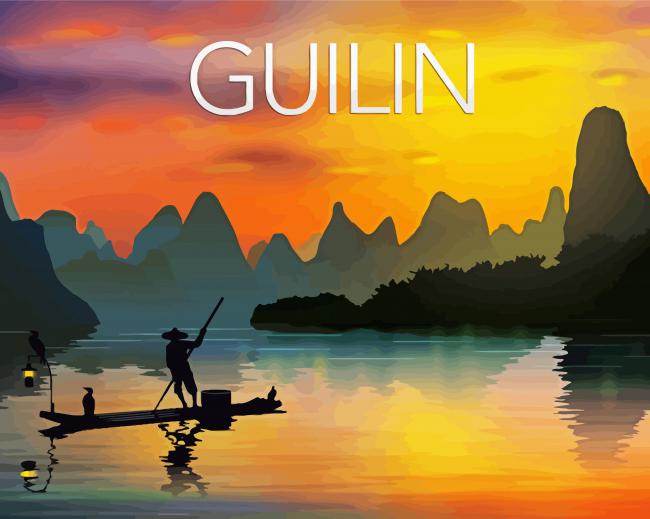 Guilin Poster Paint By Numbers